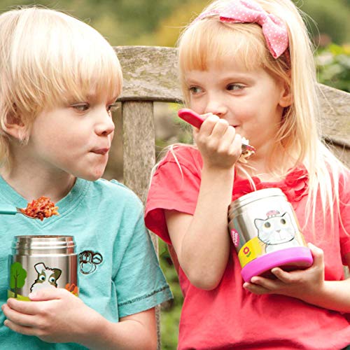 TUM TUM Hot Food Flask Kids, Soepfles Kinderen, Voedsel Thermos Kinderen, Geïsoleerde Voedsel Jar, 300ml (Bluebell the… - Image 4