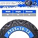 Garvee Set of 2 Garvee ATV Trail Tires 25x10-12/6PR Knobby Sport Tires, Tubeless, AT25x10-12-6PR TL KNIGHT
