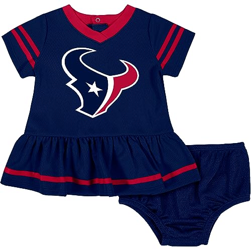 Image of Gerber NFL Baby Girls Jersey Dress and Diaper Cover