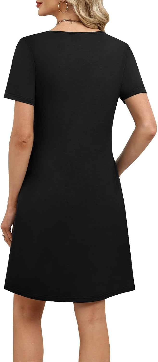 Summer Dresses for Women 2026 Casual Boho Maxi Criss Cross Shirt Dress Fashion Beach Vacation Clothes - Image 5