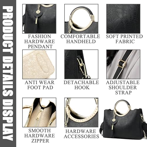 Chinese Style Classic Clutch Shoulder Tote Handbag Ladies PU Leather Cross Body Purses With Magnetic And Zipper Closure3