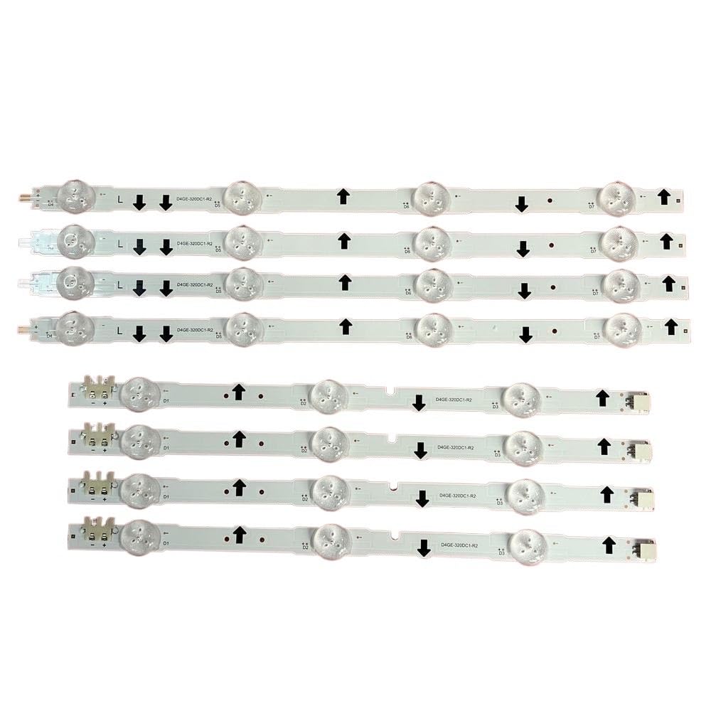 Bande LED for téléviseur UE32J5502AK UE32J5100 UE32J5500 UE32H5000 UE32H5500 UE32H6200 D4GE-320DC1-R1 R2 BN96-30442A 30443A(4pcs for 1 TV)