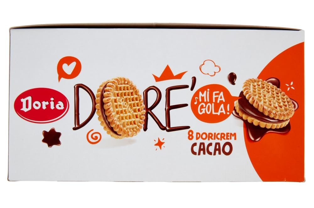 Italian Gourmet Dorè Biscotti Frollini al Cacao 60 x 75g Mürbekekse gefüllt