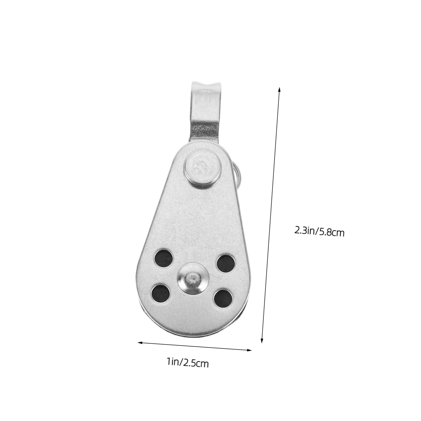 MAGICLULU 4Pcs Stainless Steel Pulley Heavy Duty Single Bearing Block for Kayak and Sailing Gear Optimized for High Loads and Use for