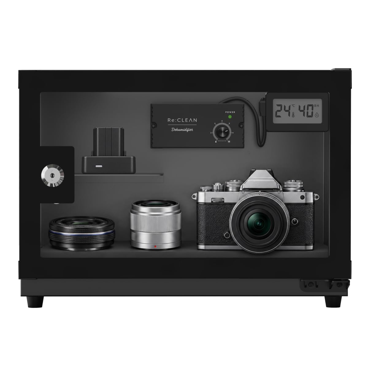 [新品未使用]リクリーン 防湿庫 RCL-21D 21L デジタル湿度計 Amazon | リクリーン 防湿庫 21L Lite 日本製ペルチェ採用 デジタル