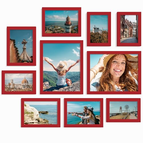 Vittanly 10 Pack Picture Frames Collage Wall Decor, Gallery Frame