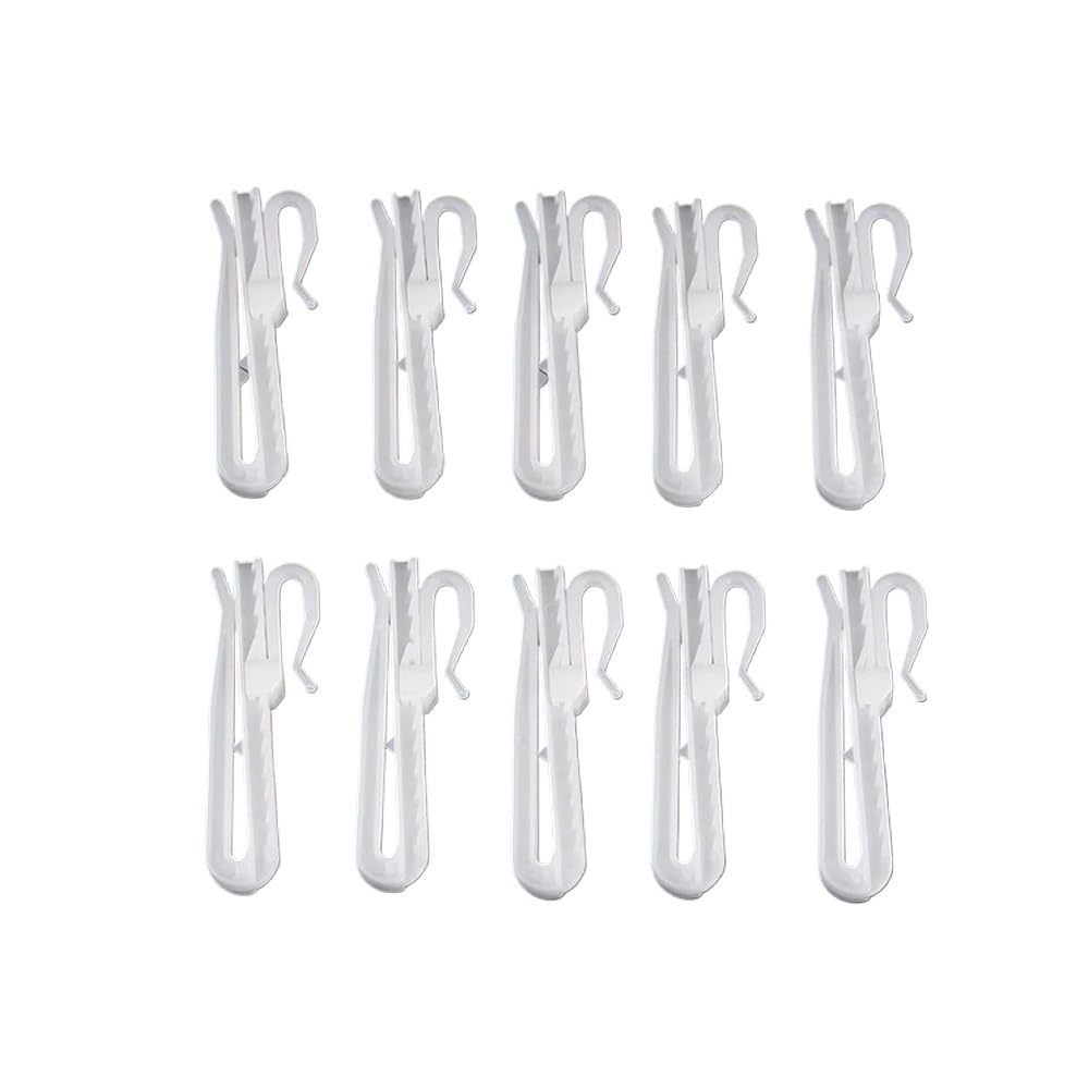 8.5CM/7CM Curtain Hanging Hooks Ring Window White Plastic Curtain Hook(HYHG1184-A2)