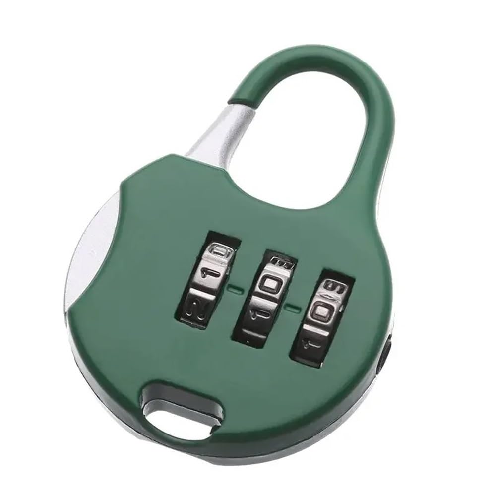 Suitcase Locks, 3-Digit Combination Password Padlock for Luggage, Multicolor(A-Green)