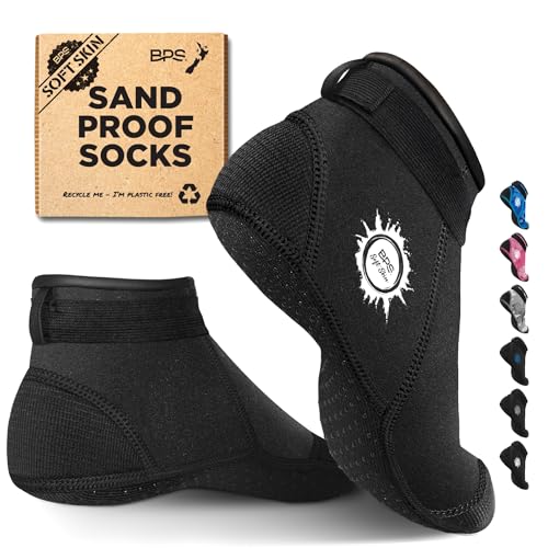 Image of BPS 'Aqua Series' 3mm Neoprene Water Socks for Sand, Beach, Soccer, Volleyball, Wetsuit Booties