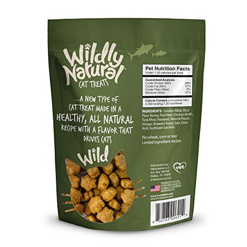 Fruitables Wildly Natural 2.5 Ounce Grain Free Tuna Treat for Cats Pack of 3 - Thumbnail 2