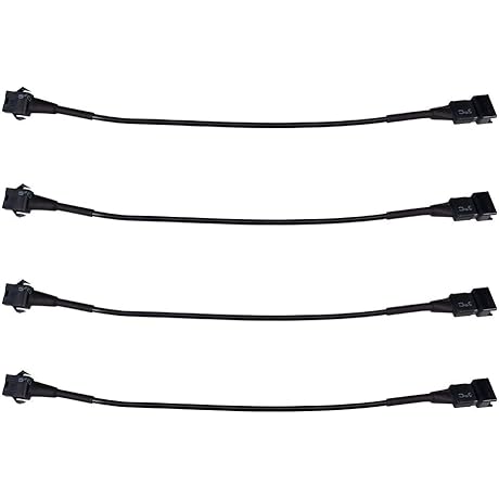 4 Piece, 60 Inch Extension Cords for RGB LED Light Kits