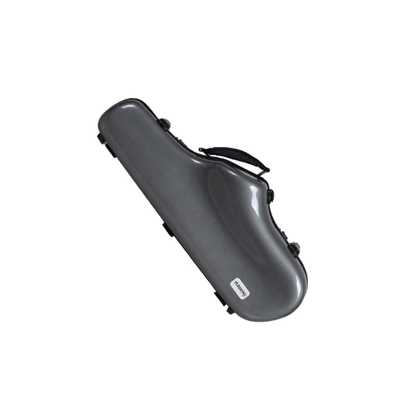 WUUISDNX Custodia resistente per sassofono con tracolla per musicisti che proteggono i sassofoni contralto durante i viaggi. Borsa portatile per sassofono , grigio , 62x24x14cm