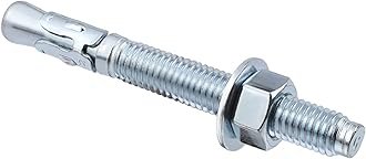 1/4 inch x 2-1/4 inch - 20 Pieces Wedge Anchor Zinc Plated Heavy Duty Fastener for Concrete
