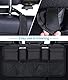 URAQT Kofferraum Organizer Auto, Aufbewahrungstasche, Kofferraumtasche , Wasserdichten Taschen mit Starkes Elastisches Netz und Klettverschluss für SUV, Schwarz (2-M)