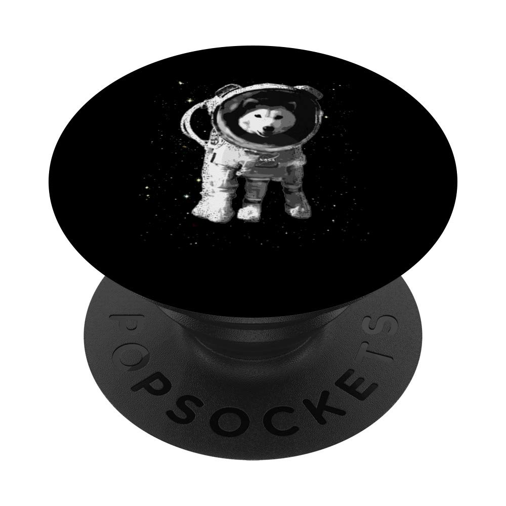 NASA Astronaut Moon Walk Dogstronaut Space Dog Walking Astro PopSockets PopGrip: Swappable Grip for Phones & Tablets