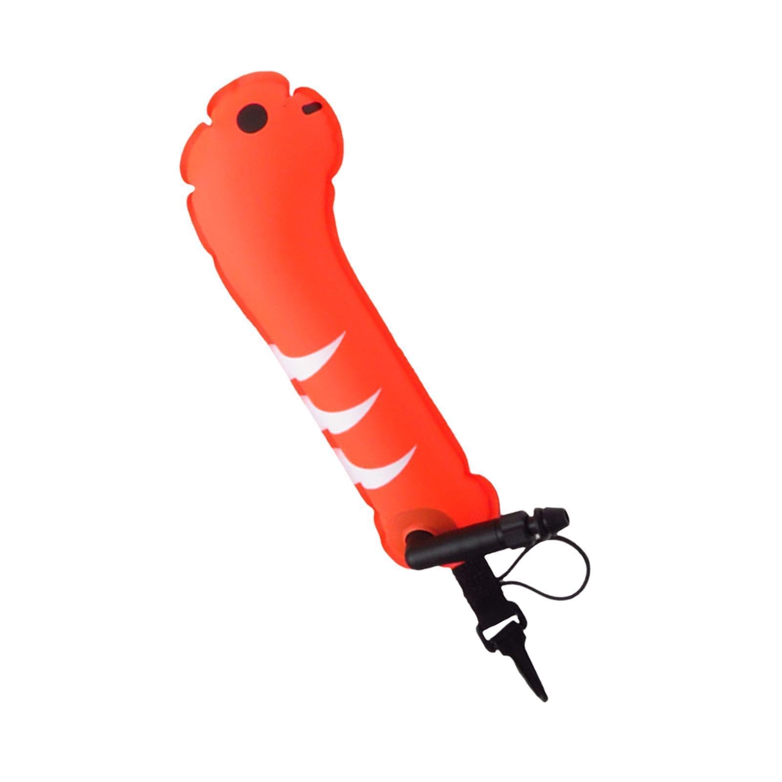 Boa da nuoto, gonfiabile, pieghevole, per la sicurezza in acqua, con disegno di animali in stile cartone animato, con marcatore, per piscina, pesca, snorkeling, pratica subacquea