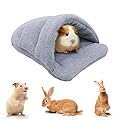 Guinea Pig Bed Hamster Bed Sleeping Bag Cave Nest Cushion Soft Warm Slippers Guinea Pig House Pet Winter Bedding Cage Accessories for Small Animal Squirrel Hedgehog Rat Chinchilla Ferret