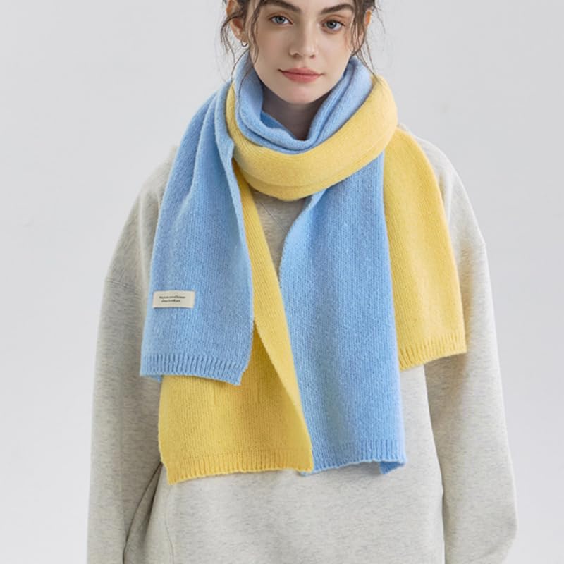 Scarf 2 Piezas De Bufanda Plana De Moda Suave Y Gruesa Para Hombres Y Mujeres De Color Sólido De Otoño E Invierno