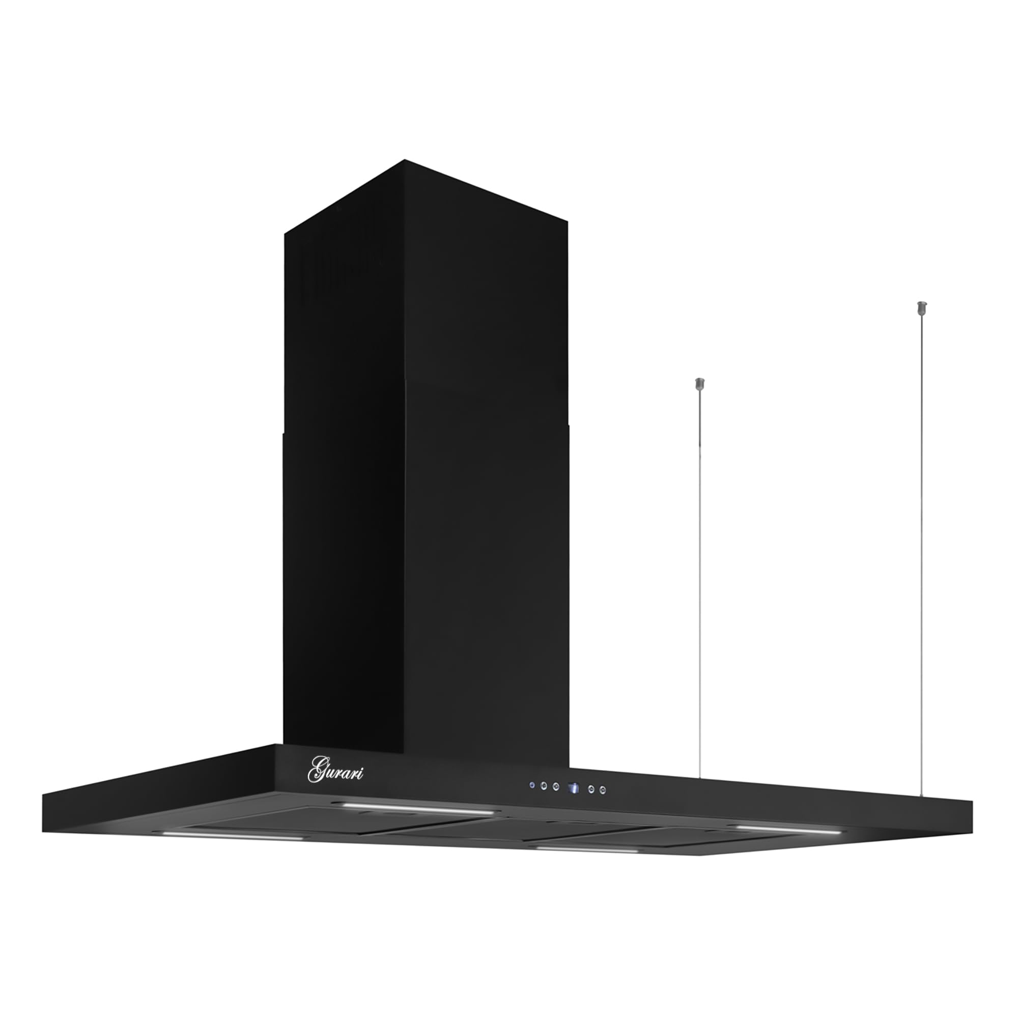 Gurari GCH 793.L Inselhaube Dunstabzugshaube 116 cm Schwarz 850m³/h Energieeffizienzklasse A++
