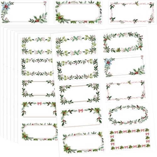Étiquettes de Noël autocollantes Ceiba Tree vintage pour sublimer vos cadeaux
