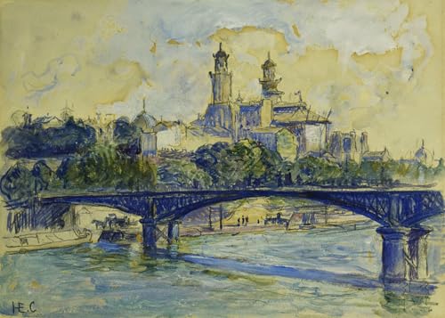 Impresiones de lienzo decorativas Henri Edmond Cross: Póster la Senna de 60x90cm