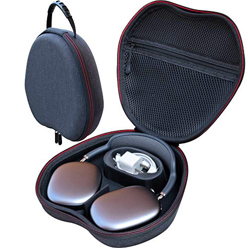 ButterFox Smart Carrying Case for AirPods Max Headphones with Sleep Mode (Black/Red)
