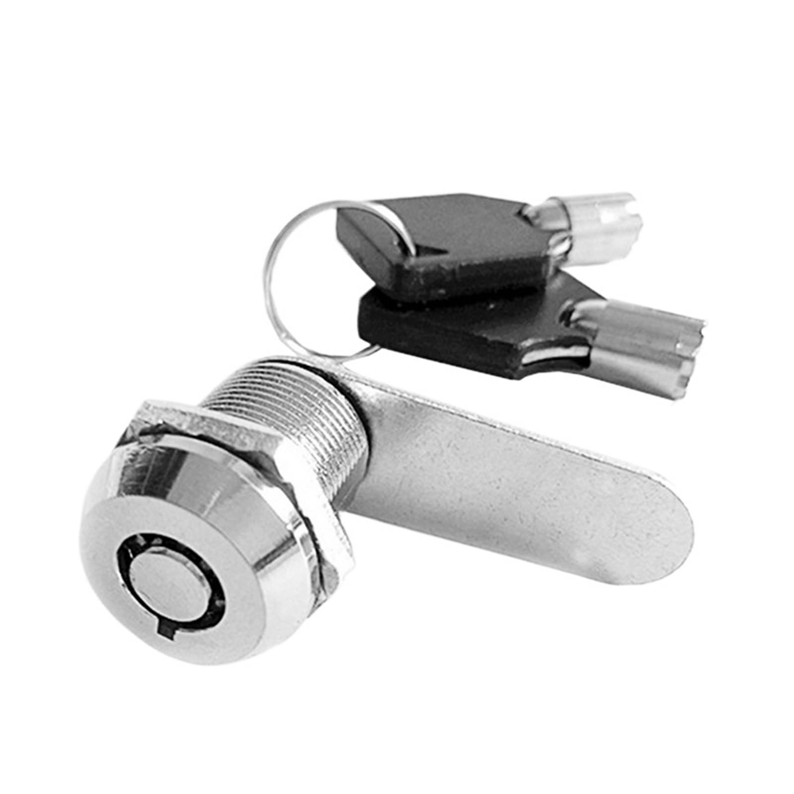 Tynxk One Color Cylinder Cam Lock Cylinder Locks Door Cabinet Mailbox Padlock Drawer Cupboard Box Lock With 2 Keys For Furniture Hardware(M18-30)