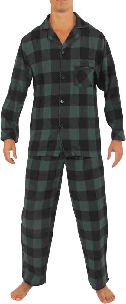 NORTY Flannel Pajamas Men’s Sleepwear – Long-Sleeve Shirt and Pants Pajama Set Gift for Men, Dad, Boyfriend (S-5XL)