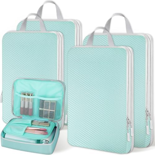 Otauoaea Organizer Valigia 5 Pezzi Set Compressione Packing Cubes