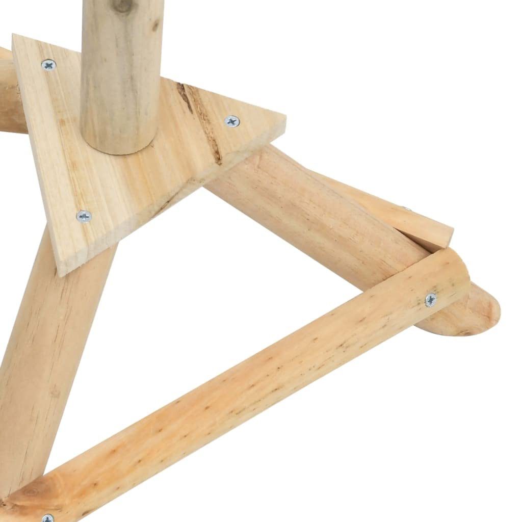 Mangloder Comedero para pájaros con soporte de madera maciza de abeto, 33 x 110 cm, resistente a la intemperie, para jardín, balcón, terraza, comedero abierto para observación de aves silvestres y