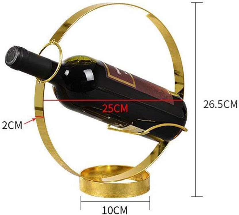 Wine Racks Wine Bottle Holder Iron Single Wine Rack Countertop Free Standing Display Stands for Home Decor #2
