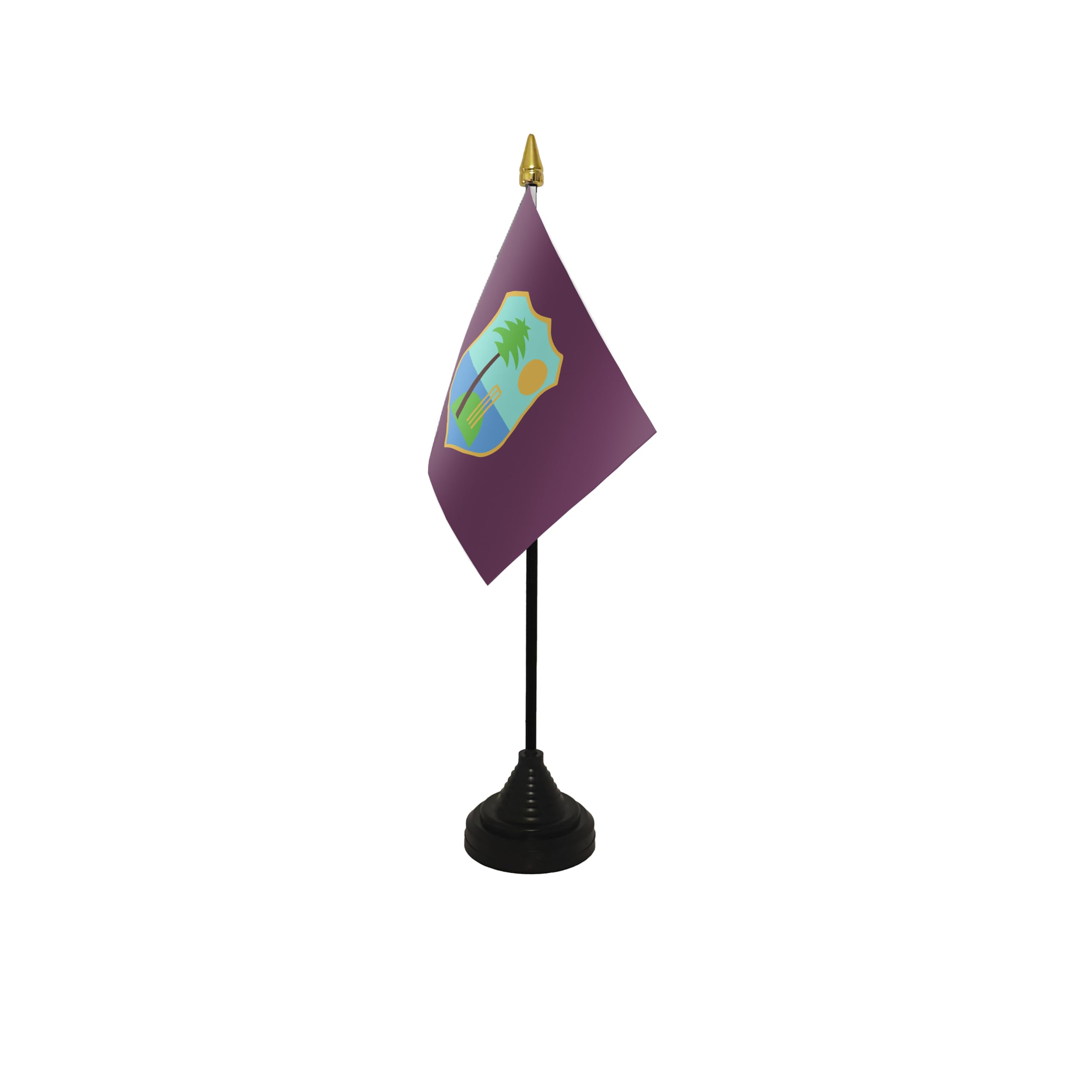Flagtex West Indies Small Table Flag With Black Base