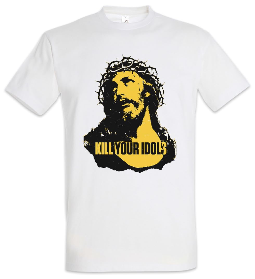 Urban Backwoods Men's White Kill Your Idols T-Shirt, 4XL