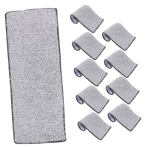 FUNOMOCYA 10 Piezas Paños de Microfibra para Mopa Unidades Accesorios de Recambio Lavables para Limpieza de Compatibles con Mopas Planas Absorbentes y Reutilizables para Azulejos Parquet