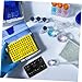 GLEAVI 4sets Science Lab Tools Porcelain Spot Plates Ceramic Reaction Plates 6 Holes Easy to Clean 2pcs*4