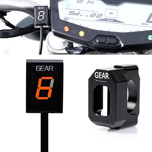Impermeable 1-6 velocidades LED Indicador digital de engranajes Medidor de pantalla para Yamaha FZ6 FZ6R FZS600 FZS1000 Fazer XJ6 YZF-R6 R6S R1 FZ8