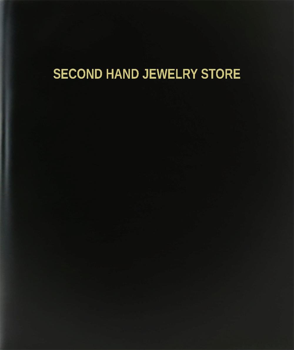BookFactory® Second Hand Jewelry Store Log Book/Journal/Logbook - 120 Page, 8.5"x11", Black Hardbound (XLog-120-7CS-A-L-Black(Second Hand Jewelry Store Log Book))