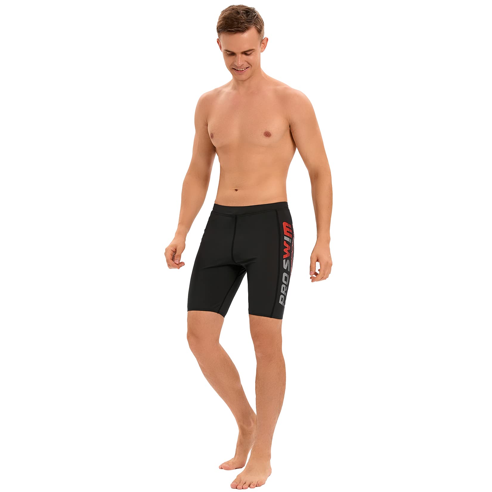 Veranobreeze Costume da Bagno da Uomo Jammer Nuoto da Competizione Pantaloni Costume da Bagno da Allenamento Lungo da Corsa