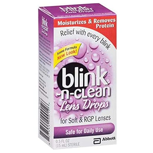 blink-n-clean Lens Drops for Soft & RGP Lenses, 0.5 Fluid Ounces (Value Pack of 8)