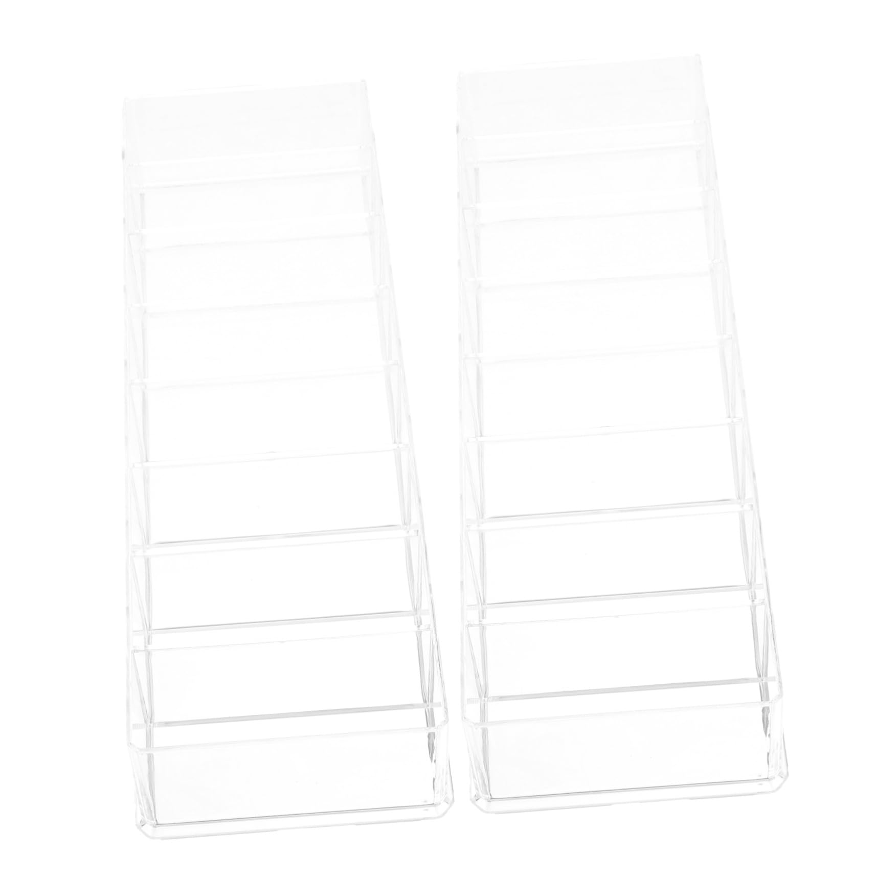 Healifty 2pcs Tea Bag Organizer Clear Acrylic Storage Box for Tea Bags Compact and Stylish Kitchen Countertop Holder Space Saving Design for Pantry and Cabinet Freshness Preservation and