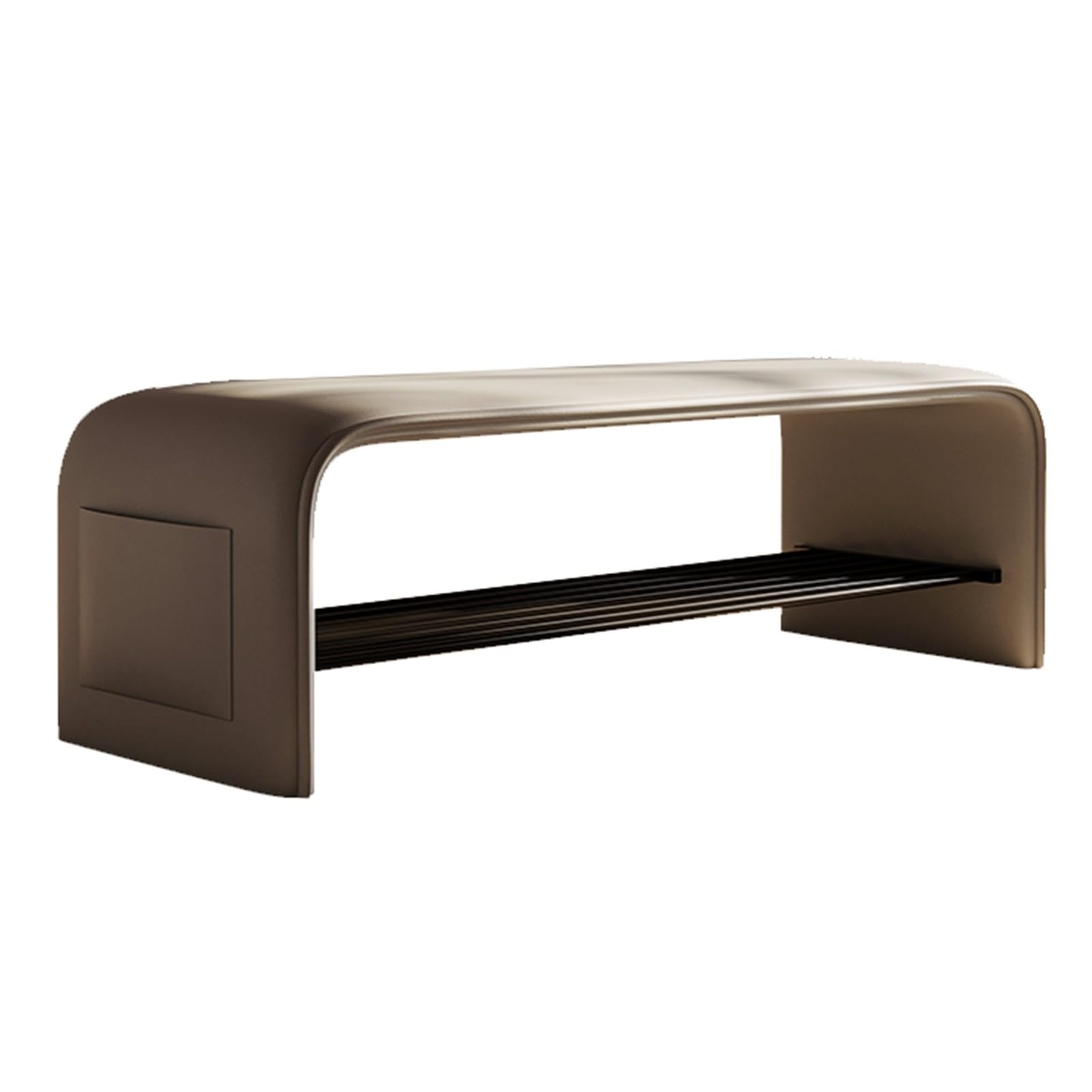 KLGFBDC Industrial Metal Shoe Bench with Cushioned Seat & Storage Entryway Organizer for Shoes Bedroom & Living Room Furniture Gray Bench for Hallway & Closet