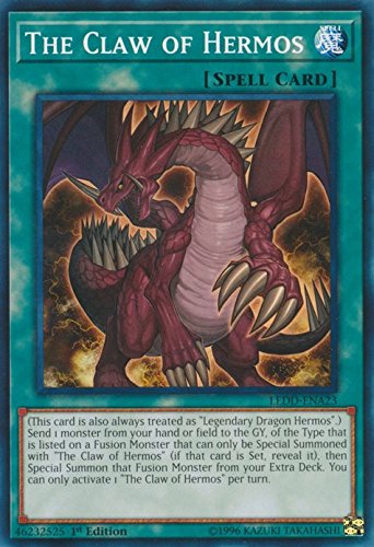 yu-gi-oh The Claw of Hermos - LEDD-ENA23 - Common - 1st Edition - Legendary Dragon Decks (1st Edition)