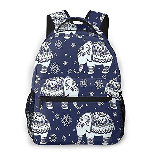 Preisvergleich Produktbild Rucksack Freizeit Und Ausflüge Damen Herren Mädchen, Campus Kinderrucksack, Daypack Tagesrucksack Für Schule, Sportrucksack, Tablet Tasche Hübscher asiatischer Elefant