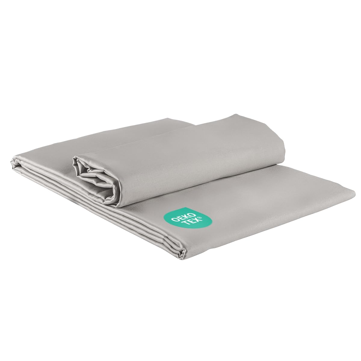 Clinotest Drap de lit en satin de 240 x 290 cm - Doux et rafraîchissant en coton et microfibre - Facile d'entretien et respirant