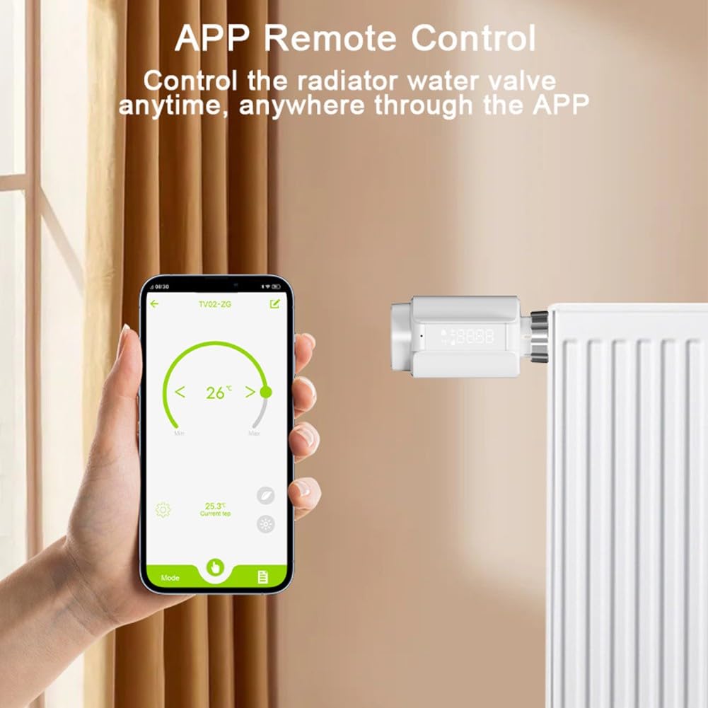 Valvola termostatica per radiatore con Wi-Fi per valvola termostatica Zigbee (WLAN)