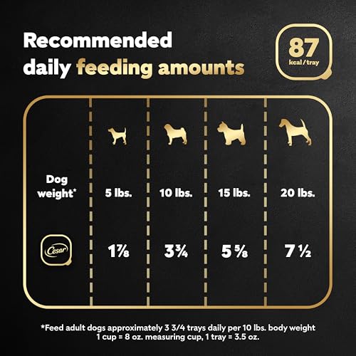 Image of Cesar Classic Loaf in Sauce Adult Wet Dog Food Grilled Chicken Flavor, Wet Food for Dogs, 3.5 oz Easy Peel Trays, 24 Count (Pack of 2)