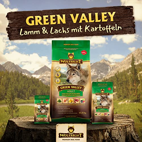 Wolfsblut - Green Valley - 12,5 kg - Lamm und Lachs - Trockenfutter - Hundefutter - Getreidefrei