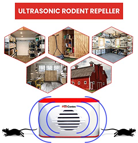 image for PestContro Ultrasonic Pest Repeller, Cordless Battery Operated Insect 