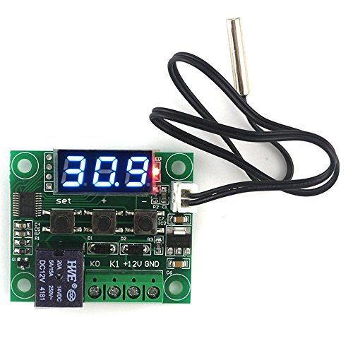 Cucudy W1209 Azul LED Digital Controlador de Temperatura Da Placa Micro Termostato Eletrônico Temp C