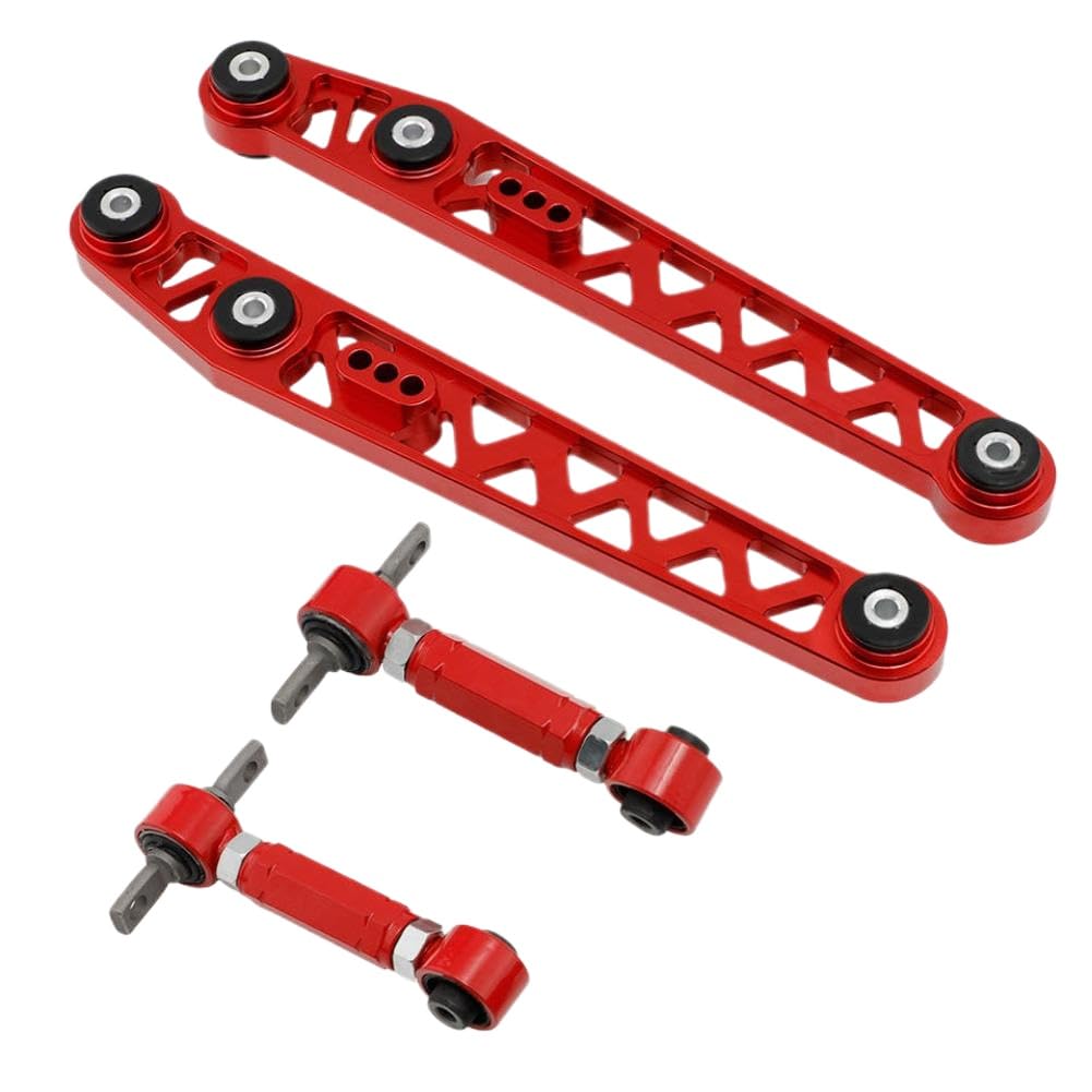 Braccio di controllo inferiore in alluminio con kit camber anteriore e posteriore compatibile con Civic 1996 1997 1998 1999 2000